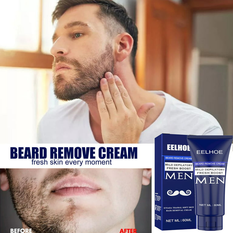Men Permanent Hair Removal Cream Depilatory Paste Beard Moustache Remover  Cream