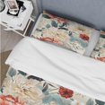 thumbnail image 4 of Designart "Soft Botanical Landscape I" Beige Floral Bedding Covert Set - Cottage Bed Set With 1 Sham, 4 of 5