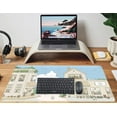 thumbnail image 4 of Cute Desk Mat Kawaii Mousepad Japanese Street Mouse Pad, Blue and Brown Cute Anime Keyboard Mat 31.5"x15.75", Large Mouse Pad XXL Gaming Desk Pad XL Office Decor for Women Girls Laptop Keyboard Pad, 4 of 6