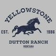 thumbnail image 2 of Men's Yellowstone Dutton Ranch Horse Logo  Graphic T-Shirt, 2 of 3