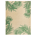 thumbnail image 1 of Better Homes & Gardens 5 ft. x 7 ft. Printed Green Palm Outdoor Rug, 1 of 8