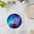 thumbnail image 4 of BaHomeck Drink Coasters Set of 4 with Holder amazing nebula in the galaxy with blue and purple colors Water Absorbent Ceramic Coasters Tabletop Protection,Suitable for Various Cup ,Home Decor, 4 of 4
