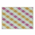 thumbnail image 1 of Plaid Cutting Board, Geometric Arrangement Diagonal Stripes Design Traditional Style Motifs Illustration, Decorative Tempered Glass Cutting and Serving Board, in 3 Sizes, by Ambesonne, 1 of 2