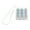 transparent, variant on 9 Key Portable Keyboard Switches Tester Silicone Cord Lanyard Office Travel Stress Relief Toy