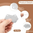 thumbnail image 3 of Uxcell 10Pcs Aluminum Engraving Blanks Tags, Metal Blank Tags Stamping Dog Paw with 10 Keychain Blank Bulk Dog Tag for DIY Personalized Pet Tag, Silver, 3 of 6