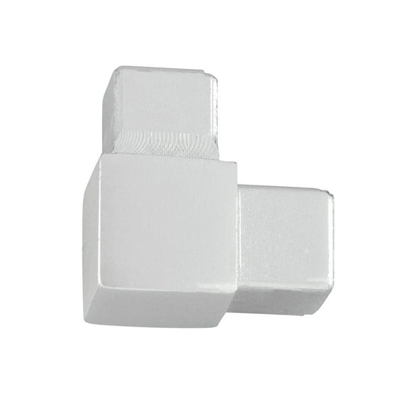 M-D Building Products 32040 3/8 in. Bright Clear Aluminum Bullnose Square Dual Purpose Corner