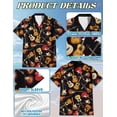 thumbnail image 6 of Guitar Hawaiian Shirt – Acoustic & Electric Guitar Pattern Aloha Shirt, Music Lover Summer Button-Up, Men’s Unique Beach Shirt S–5XL, 6 of 8