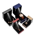 thumbnail image 3 of Luxury Brushed PU Leather Jewelry Box LED Lantern Box Proposal Ring Box Pendant Bracelet Holder Necklace Box Exquisite Gift Box Red Pendant Box, 3 of 6