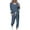 Navy, variant on Lcziwo Sweatsuit for Womens Fashion Two Piece Fall Spring Lounge Tracksuits Long Sleeve Jogging and Drawstring Pants Sweatsuits 2025 Navy,L