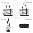 thumbnail image 6 of FORMRS Canvas Laptop Tote Bag for Women with 15.6" Computer Compartments Shoulder Handbag, Cartoon Orange Houses, 6 of 7