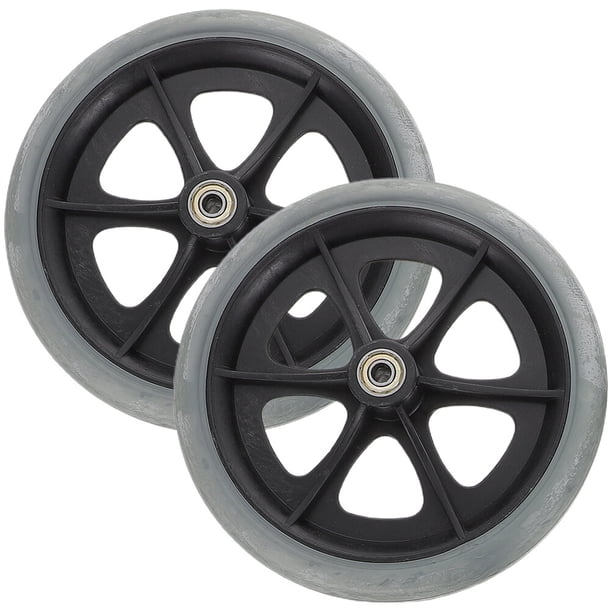2pcs Wheelchair Wheels Walker Front Wheels Drive Wheelchair Replacement Parts