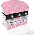 thumbnail image 4 of Dodo Babies 5 Pack Baby Burp Cloths with 2 Pacifier Clips and 1 Pacifier Case, Female, Toddler, 4 of 6