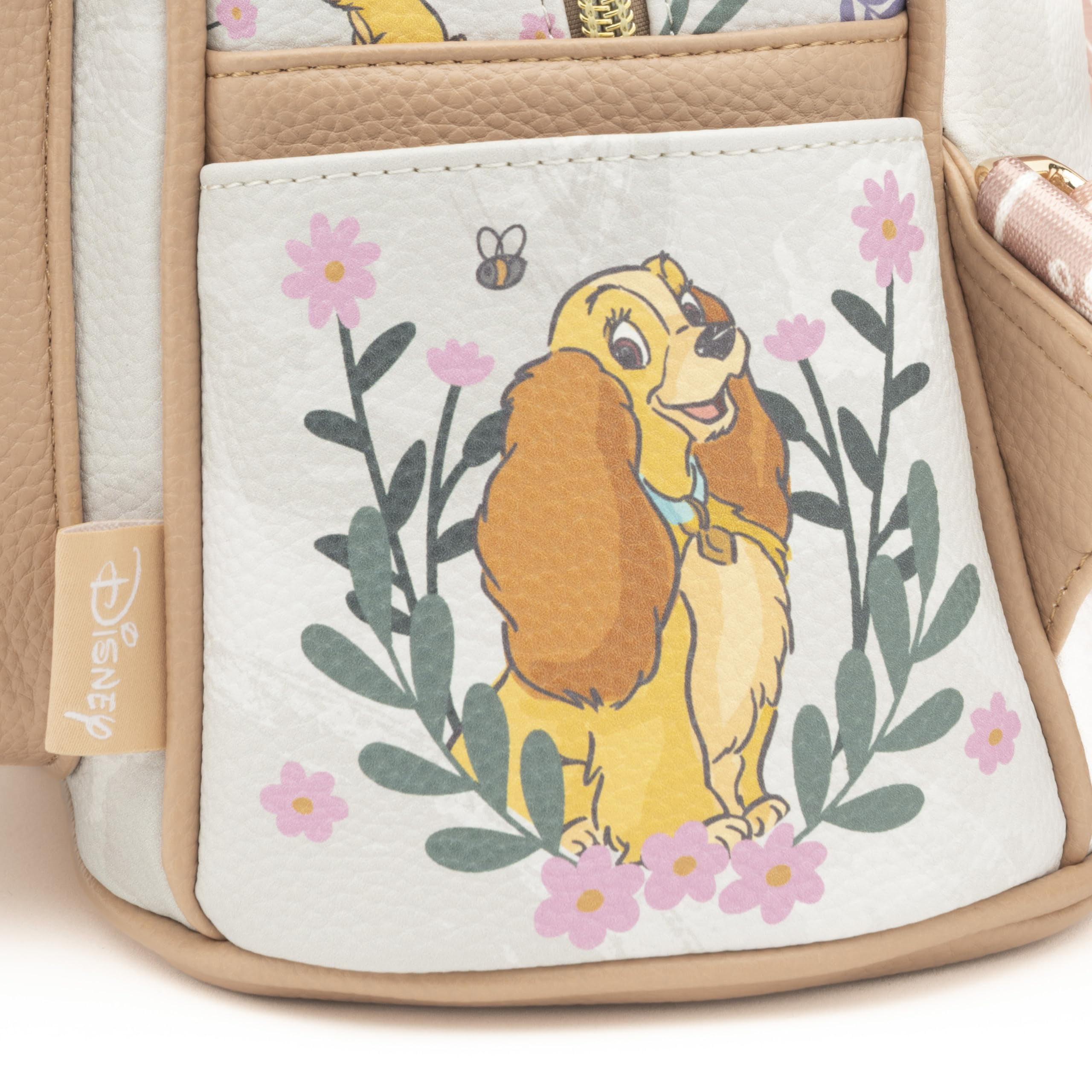 Disney Lady and the Tramp 11 inch Vegan Leather Mini Backpack