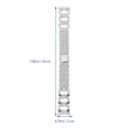 thumbnail image 2 of NUOLUX 1Ud Correa De De Inoxidable Plateada Con Y Diamantes, 2 of 7