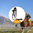 thumbnail image 3 of Naiovety Animal Brida Cabeza Gruesa Headstall Arnés Ajustable Cabeza Collar Snaffle Equipo Accesorios Regalos Rojo S Cuidado ecuestre y deportes Negro S Naiovety OD023377-05, 3 of 6