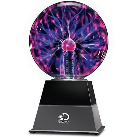 Discovery #Mindblown Color Changing Glass Plasma Globe Lamp,1.7 lb, 6.25 in x 12.25 in