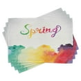 thumbnail image 1 of Ambesonne Saying Place Mats Set of 4, Spring Lettering, Standard Size, Multicolor, 1 of 6