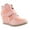 Blush, variant on Top Moda SAMMY-40 High Top Women's Cross-Strap Hidden Wedge Fashion Sneakers BLUSH 5.5
