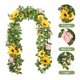 thumbnail image 5 of Simulation Sunflower Vines Fake Flowers Rattan Table Decoration Vines Artificial Fake Flowers, 5 of 5