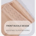 thumbnail image 4 of SNKSDGM Women Strapless Front Hook Bandeau Bra, Fixed Cup Strap Support Daily Underwear Beige XXXXL, 4 of 9