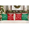 thumbnail image 2 of Farmhouse Christmas Pillow Covers 18x18 Set of 4 Winter Holiday Decorations Xmas Rustic Throw Cushion Case for Sofa Couch Home Decor (Sleigh Rides, Farm Fresh Tree, Cocoa, Candy Canes), 2 of 6