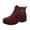 Red Snow Boots, variant on Fashionable Women's Snow Boots Casual Warm Thick Trendy Footwear for Fall Winter Outdoor and Leisure Use