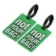 thumbnail image 1 of Equipaje Etiqueta, PVC Identificador Tarjeta Soporte Etiqueta, No Tu Bolsa Patrón Viaje Bolso Etiqueta con Ajustable Correa para Equipaje Maleta, Verde Paquete de 2, 1 of 5