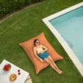 thumbnail image 6 of Covers & all Versatile Flat Bean Bag Featuring Sunbrella fabric, UV Resistant, Ideal for Waterproof Bean Bag - Canvas Tangerine (XL, 71 L × 53 W × 10 H inch)(Beans not included), 6 of 6