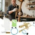 thumbnail image 2 of Kit de Nettoyage d'Instrument en Laiton 6 Pcs pour Trombone Trompette Corne Française avec Outils 6 Pcs, 2 of 4