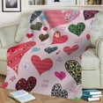 thumbnail image 4 of Hfolob Valentine's Day Blanket Flannel Decorative Blanket Air Conditioning Blanket （100X150Cm） Room Decor, 4 of 7
