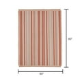 thumbnail image 7 of Mainstays Rustic Designs Terracotta Dream Fiona Stripe Cotton Blend Jacquard Knit Tapestry Throw, 50" x 60", 7 of 7