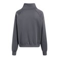 thumbnail image 4 of Womens Sweatshirts Half Zip Cropped Pullover Quarter Zipper Hoodies 2025 Fall Fashion Outfits Clothes (Dark Gray,S), 4 of 6