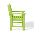 thumbnail image 5 of WestinTrends Malibu Outdoor Patio HDPE Adirondack Dining Arm Chair, Lime, 5 of 10