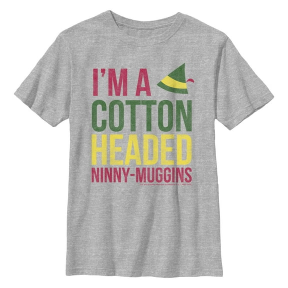Boy's Elf I'm A Cotton-Headed Ninny Muggins Graphic T-Shirt