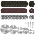 thumbnail image 1 of 46Pcs  Cutting Wheel Set - Resin Cutting Discs for Wood  Plastic  Metal  Stone  Glass - Rotary Tool Accessories, 1 of 11