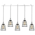 thumbnail image 3 of Woodbridge Lighting Fulton ST64 5-Light Metal Linear Pendant in Chrome, 3 of 5