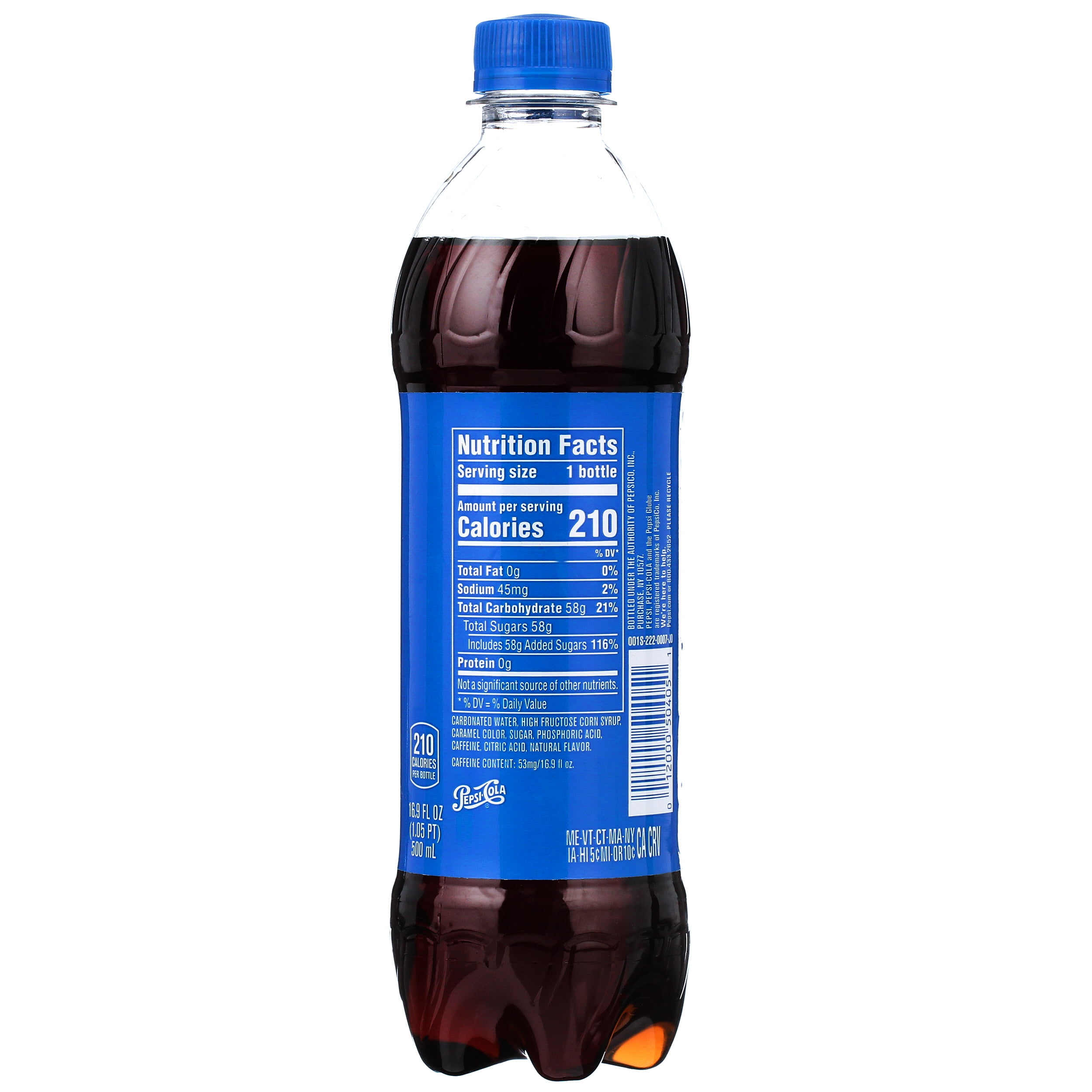 16 Oz Pepsi Bottle Nutrition Facts - Best Pictures and Decription ...
