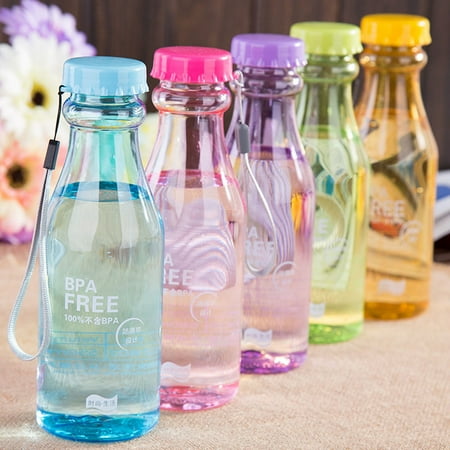 Free Plastic Bottle 650ml/550ml Leak-proof Water Bottle Camping Hiking Bicycle Bike Sports BPA Free Plastic Bottle ()