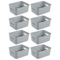 thumbnail image 1 of Sterilite 10 x 8 x 4.25 Inch Woven Rectangular Short Basket (8 Pack), 1 of 11