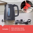 thumbnail image 4 of BLACK+DECKER Hervidor Eléctrico 1500W 1,7L, Gris con Apagado Automático, 4 of 5
