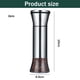 thumbnail image 2 of Molinillo de acero inoxidable rellenable Dinheiro – Molinillo de pimienta negra ajustable, molinillo de especias fresco de larga duración, licuadora de vidrio que se puede utilizar para pimienta,, 2 of 7