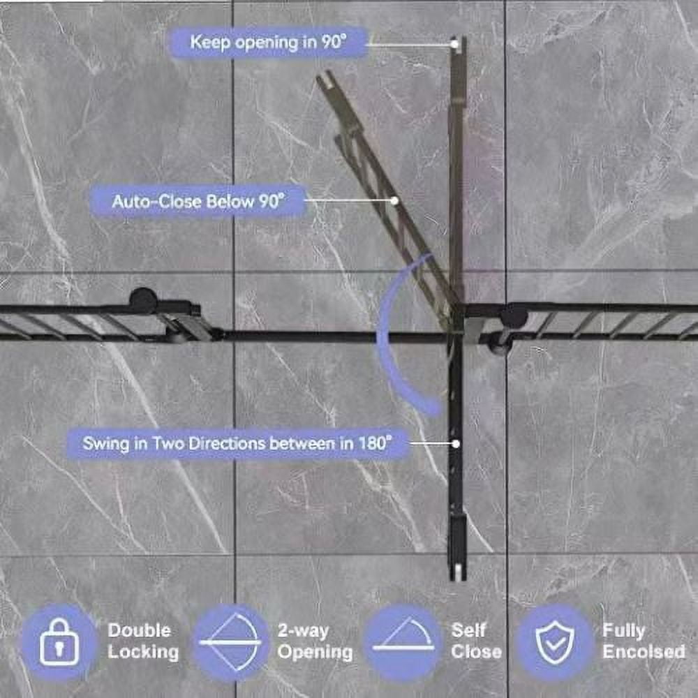 150" Freestanding Pet Gate,Foldable Metal Dog Gate, 6 Panel Step Over Fence With Child Proof Double Locking System Extra Wide Free Standing Tall Dog Gates for Doorways,House,Stairs,Porch,Deck,Yard
