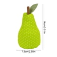 thumbnail image 3 of 3 Pack Vintage Fabric Pear Decor Set, Stuffed Artificial Fruit Ornament, Soft Faux Fruit Figurine for Table Tray Shelf Centerpiece, Rustic Home Styling Decor for Kitchen Dining Living Room, 3 of 6
