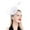 White_M, variant on YVNAURA Light Pink Fascinators for Women Tea Party Headwear Flower Organza Mesh Veil Derby Hat with Clip and Headband for Wedding Cocktail Church Spring Garden, White, One Size
