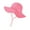 Rose Red-2 to 4 years old, variant on Infant Girl's Wide Brimmed Sun Hat Bonnet Adjustable Cotton Bucket Hat with Bow for Beach and Outdoor Use