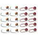 thumbnail image 4 of 20 paquetes de luz roja y ámbar Mini de 3/4 "lateral de diodo triple de 3 LED para vehículos recreativos Nuevo Soledad Luces de posición laterales redondas, 4 of 9