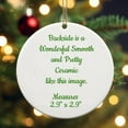 thumbnail image 4 of YOHAVEN 2023 Round Ceramic Christmas Tree Ornament Holiday Keepsake Bauble Decoration with Hanging String for Christmas Tree Mantel Shelf Party Christmas Decorations Gifts for Family Friends Adults, 4 of 7