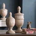 thumbnail image 3 of CC Home Furnishings Large Chester Finial Decoration - 22" - White, 3 of 3