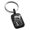 Black, variant on Stainless Steel Happy Snowman Engraved Small Rectangle Dog Tag Charm Keychain Keyring