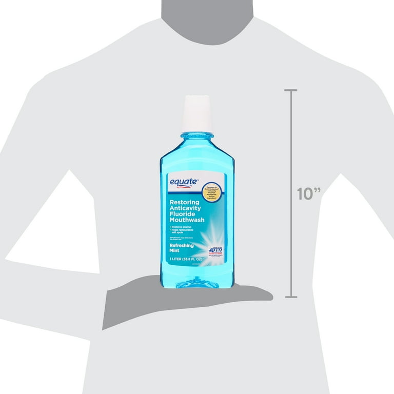 Equate Restoring Anticavity Fluoride Mouthwash, Refreshing Mint 